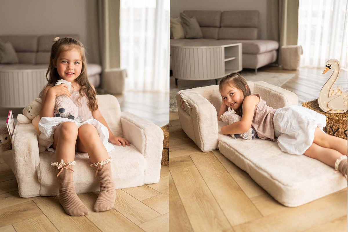 Lumi Børnestol – Bunny – Cream