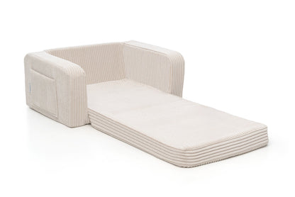 Lumi Børnestol – Corduroy – Vanilla